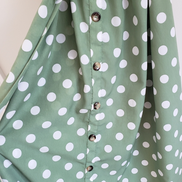 SHEIN Maternity polka dot belted dress - Picture 8 of 9